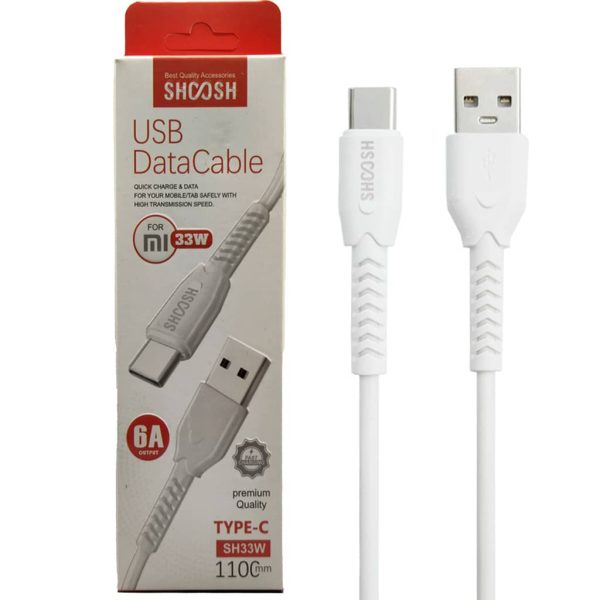 کابل شارژ USB به Type-c شوش مدل SH 33W