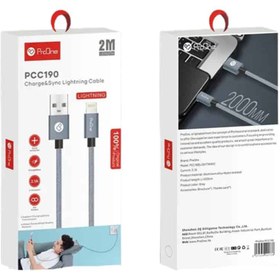 کابل شارژ USB به لایتنینگ پرووان مدل PCC190 طول 2/5 متر